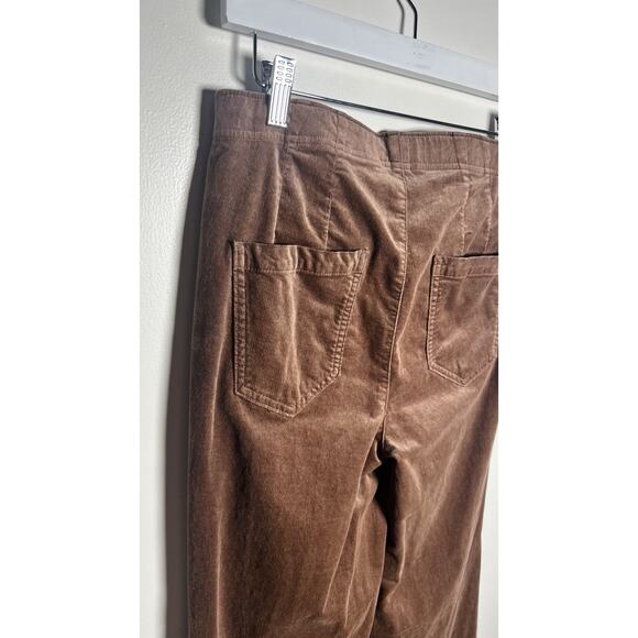 Pilcro X Anthropologie Velvet Pull-On Mid-Rise Retro Stretch Flare Pants Size 29 - Picture 7 of 10